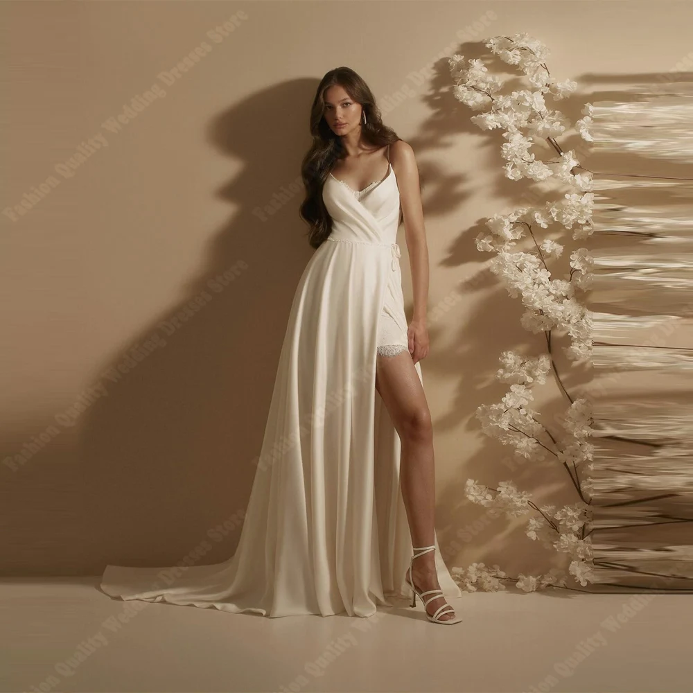 

Romantic Women Wedding Dresses Elegant Sexy Bridal Princess Gowns Mopping Length Engagement Banquet Vestido De Noivas Customized