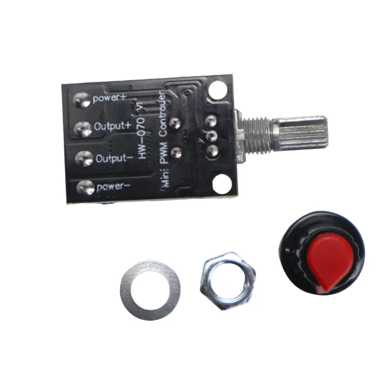 10A PWM DC Motor Speed Controller 5V-16V Stepless Regulator with Switch, LED Dimmer Module for Arduino Fan Robot Control