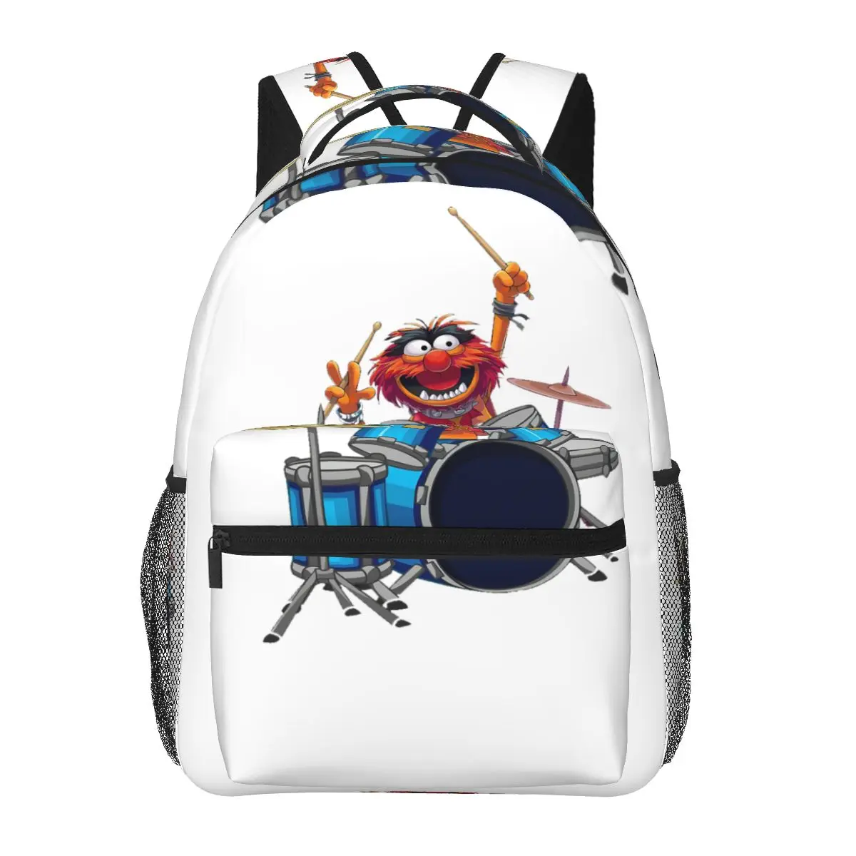 

Animal Drummer The Muppets Show Backpacks Boys Girls Bookbag Students School Bags Kids Rucksack Shoulder Bag Large Capacity