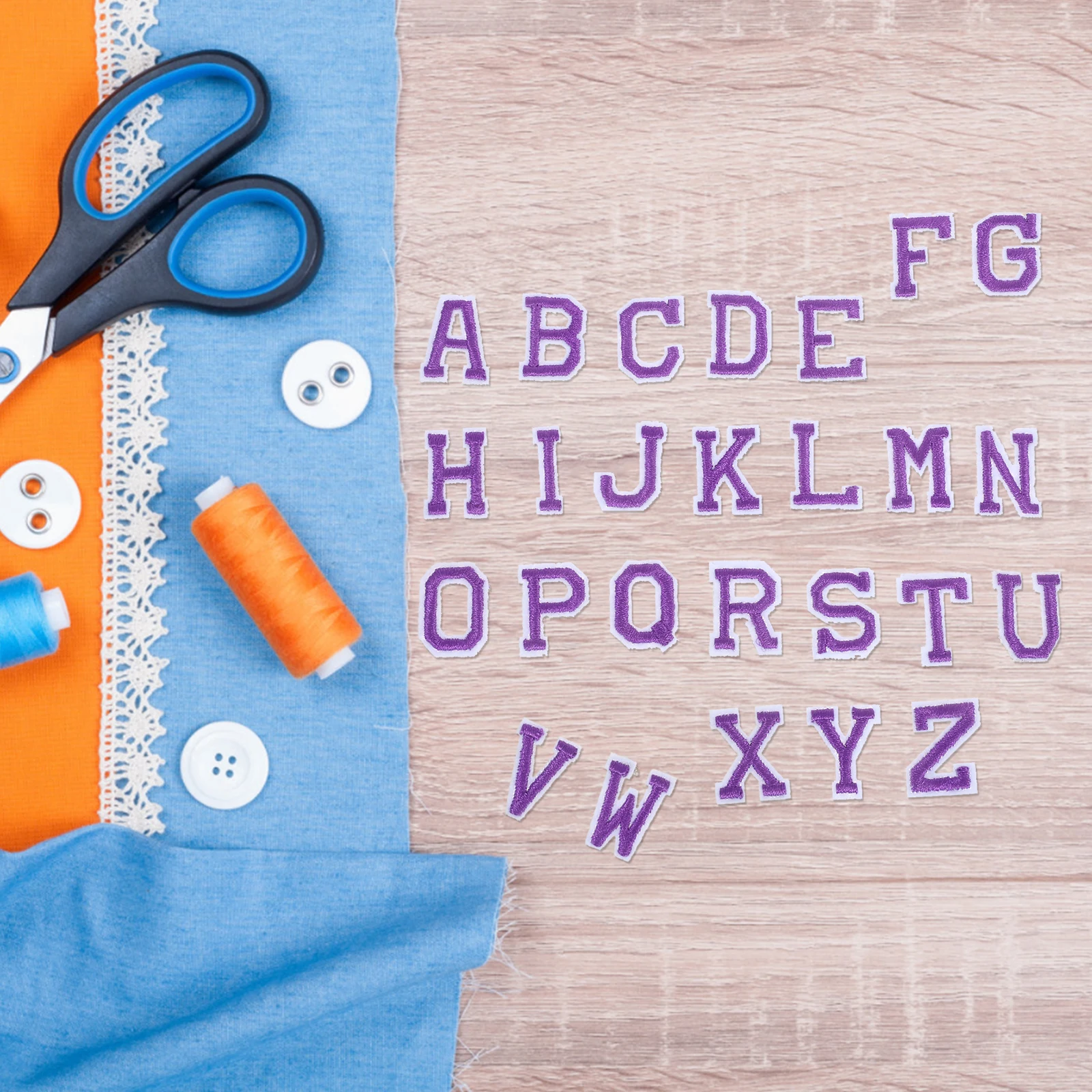 

3 set Felt Alphabet A- Thick 3D Letters Easy Grip Vivid Color Portable Educational Iron On Patches For Clothes Bags Hats