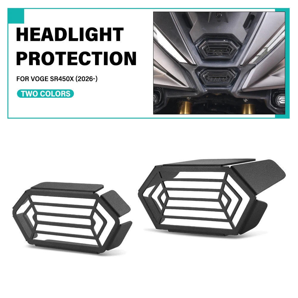 Motorcycle Headlight Protection Grille FOR VOGE SR450X SR450 X SR 450X 2026- Aluminum Alloy Headlight Cover Headlight Guard