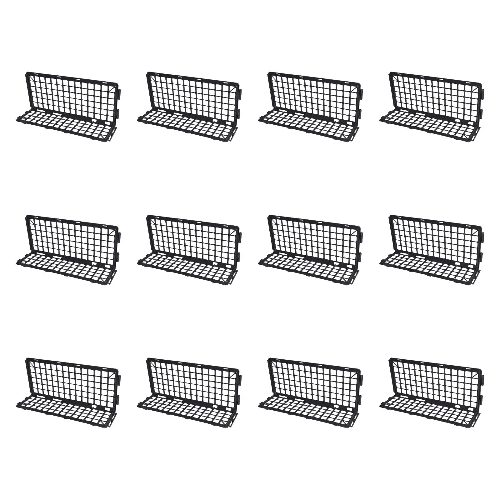 12Pcs Market Display Basket Separates Transit Storage Assemble Baskets Vegetable Baffle Fence for Store Supermarket Grocery