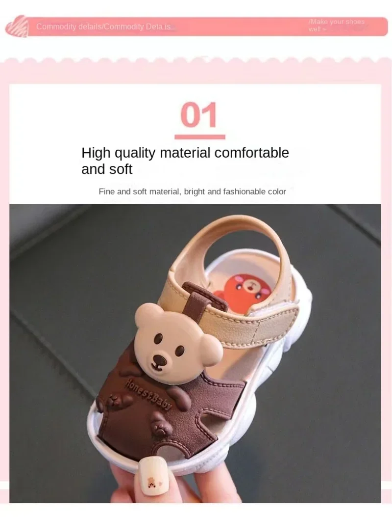 2026 Sommer Baby Jungen Mädchen Sandalen Kinder Strandsandalen Cartoon Kleinkind Schuhe Bequeme Weiche Sohle Kinder Schüler Schuhe – Detail 6