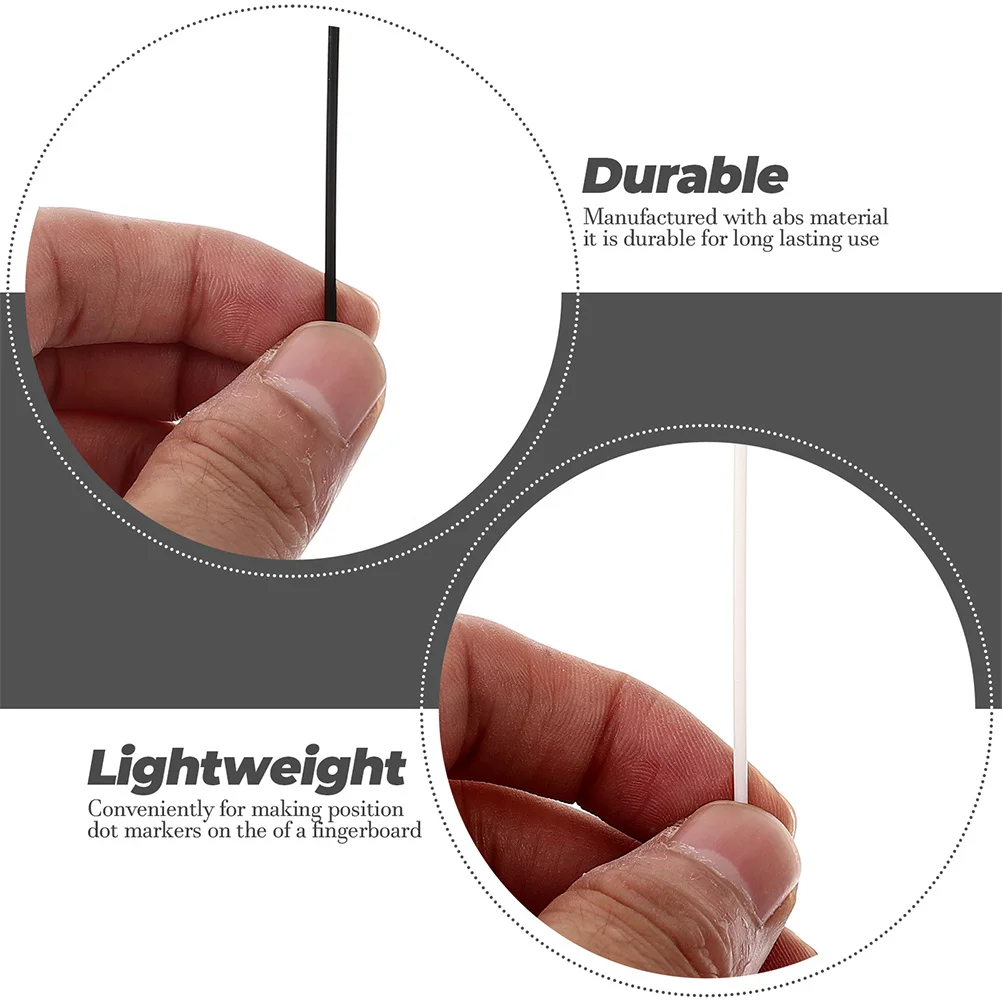 200 stücke Seite Punkte Ersatz Abs Langlebig Griffbrett Inlay Maker Für Gitarre Ukulele Folk Elektrische Gitarre Zubehör