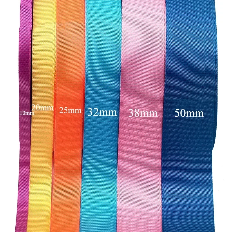 8Meter 0.7mm Thick Polyester Nylon Webbing Ribbon Strap Tapes Knapsack Backpack Belt Bias Binding DIY Clothes Sewing Accessories