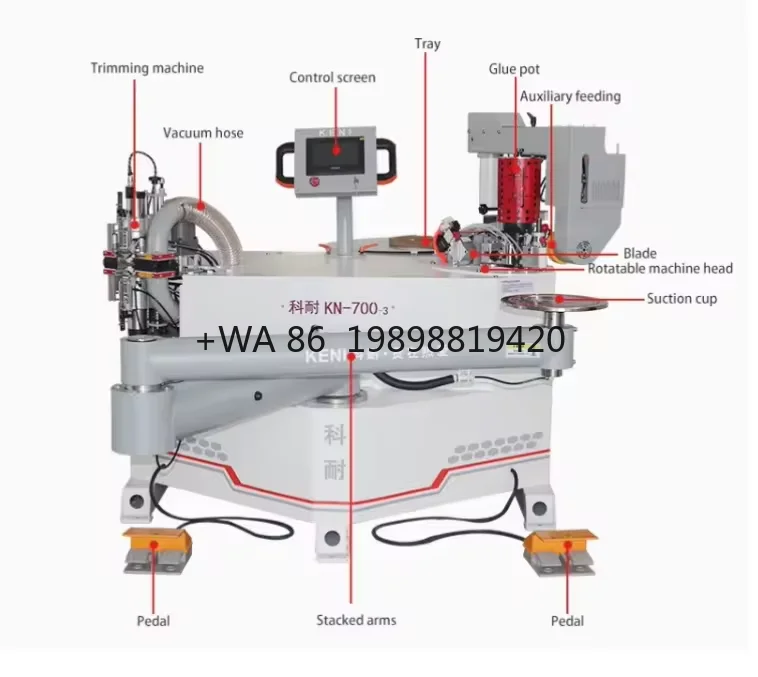 Woodworking Wood Panel Ecological Board PUR Edge Bending Machine Automatic  Curve Shaped