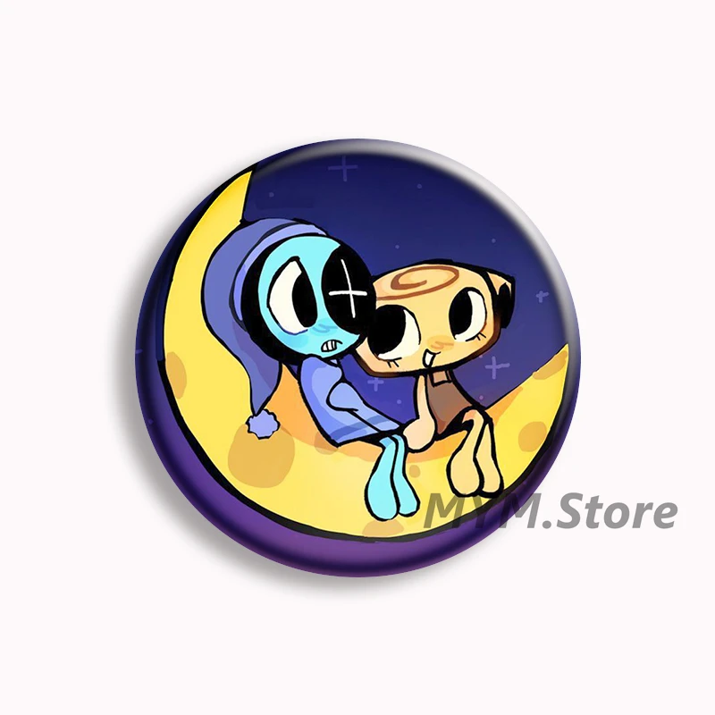 Astro Shelly Fanart Anime Soft Button Pin Dandys World Cartoon Brooch Badge Bag Decor Jewelry Fans Collect Kids Child Gifts