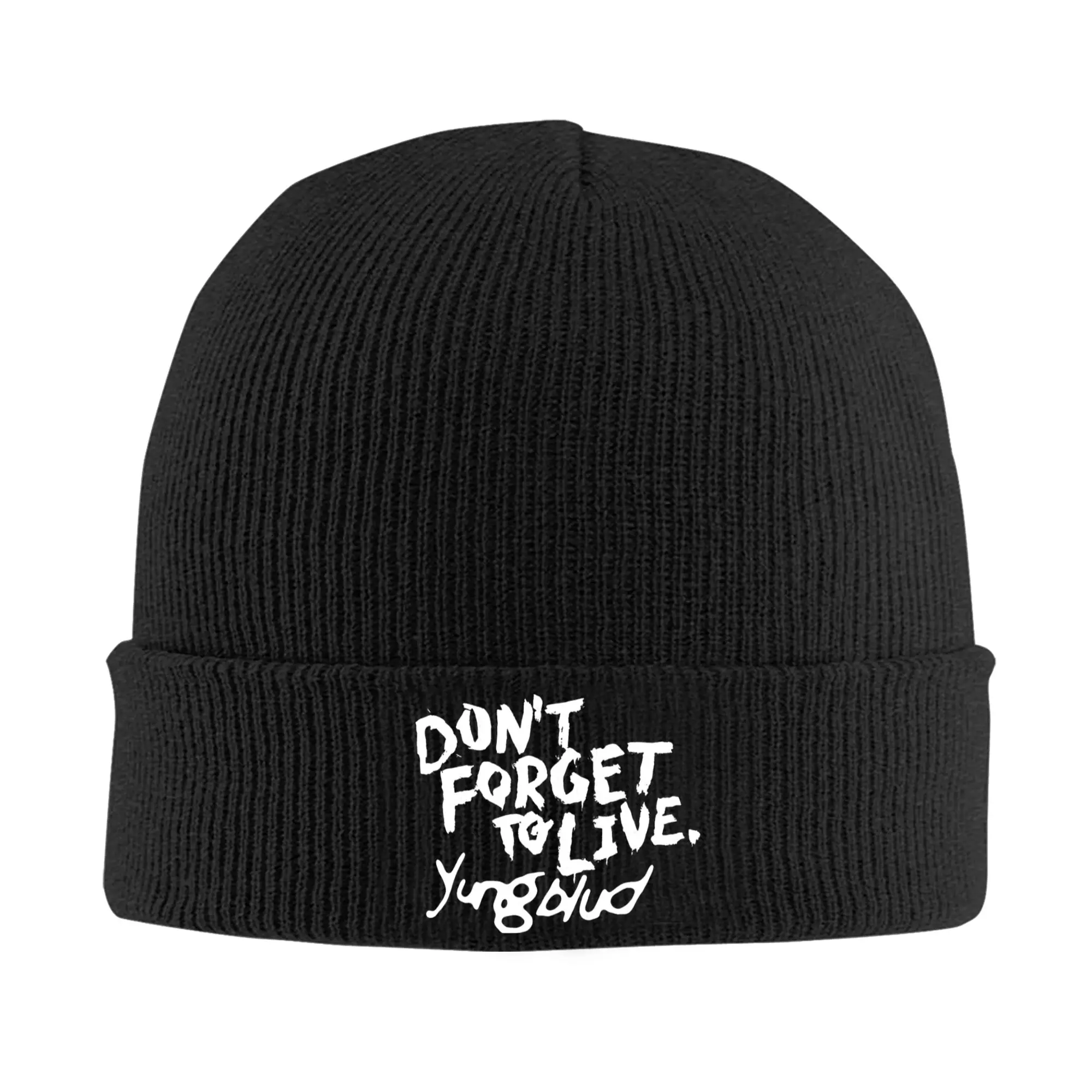 Yungblud Don't Forget To Live Beanie Hats Bonnet Hats Men Unisex Vintage Hippie Skullies Beanies Winter Thermal Elastic Caps