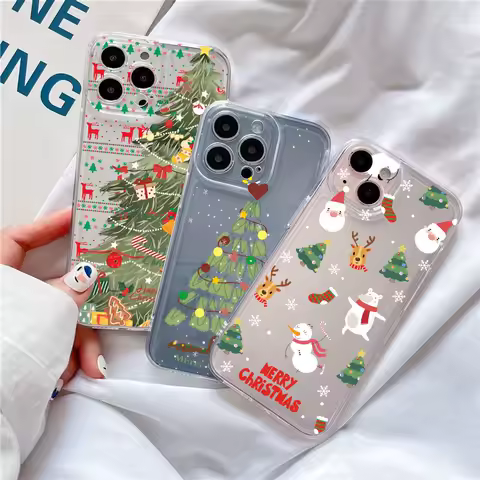 Winter Christmas Case For OPPO Reno 14 13 12 11 10 Pro Plus 14F 13F 11F 12F 7 A78 A79 A98 A38 A18 A58 A60 A57 A77 A3 Pro A2 A5X