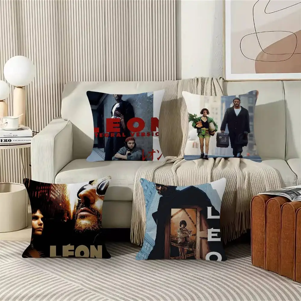 Kissenbezug „Leon The Professional“ aus dem klassischen Film, Kissenbezug für Polstermöbel, Sofa, Dekokissen, Heimdekoration
