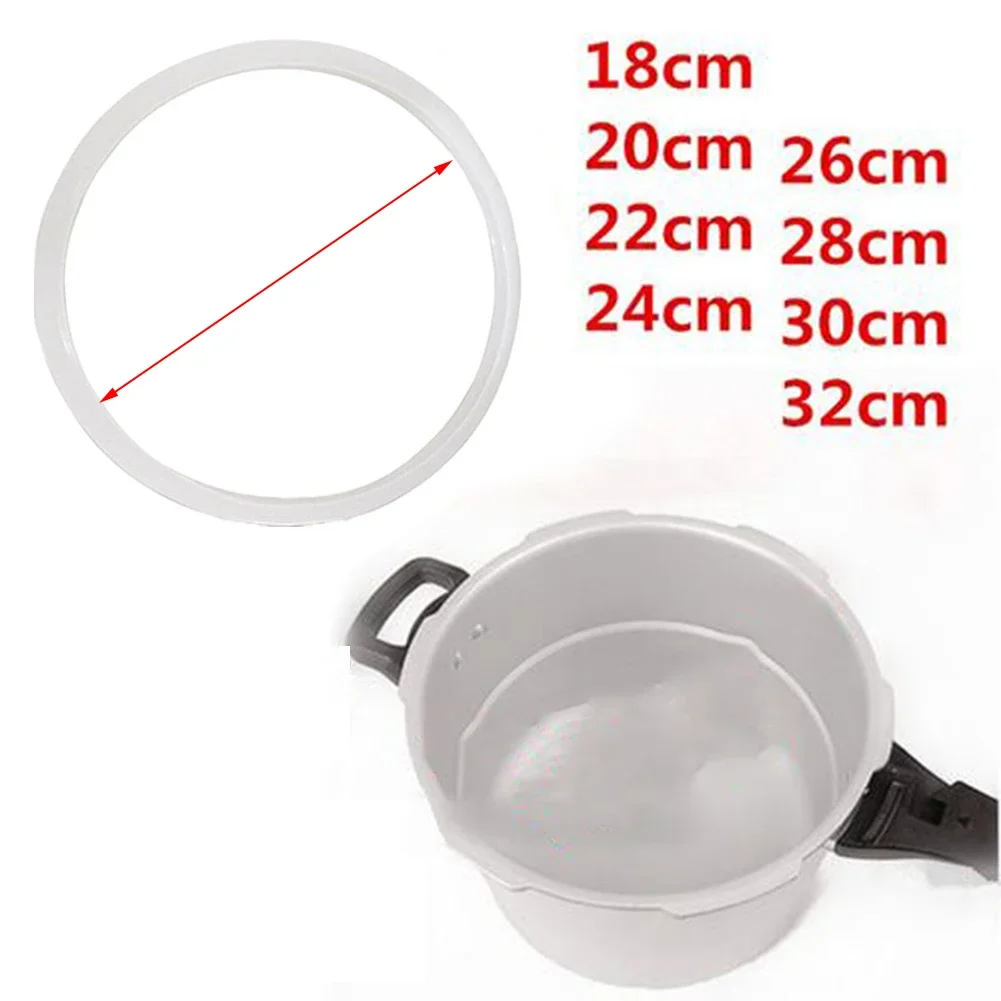 

1pc 18-32cm Pressure Cooker Seal Ring Silicone Rubber Seal O-Ring Cooking Gasket Replacement Aluminum Pressure Cooker Universall