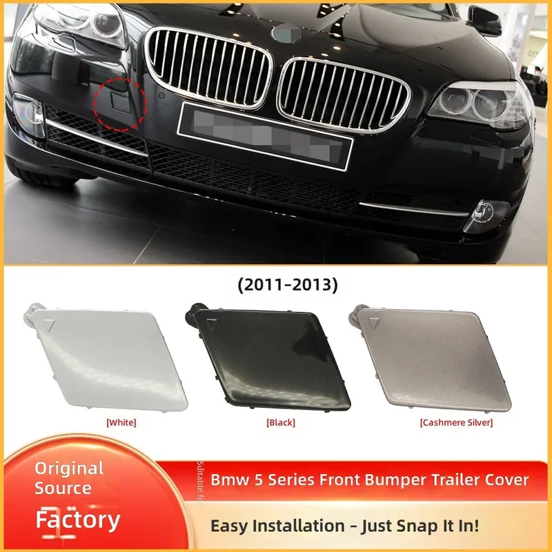 For BMW 5 Series F10 F11 F18 Front Bumper Trailer Tow Hook Cover Cap 51117246868