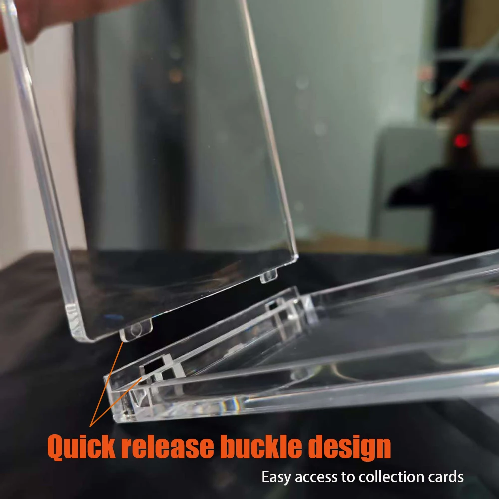 الاكريليك بطاقة الشفط المغناطيسي الطوب ل POKE عالية الإنتاجية عالية صلابة لعبة الكرتون بطاقة الطوب صندوق عرض اليدوية