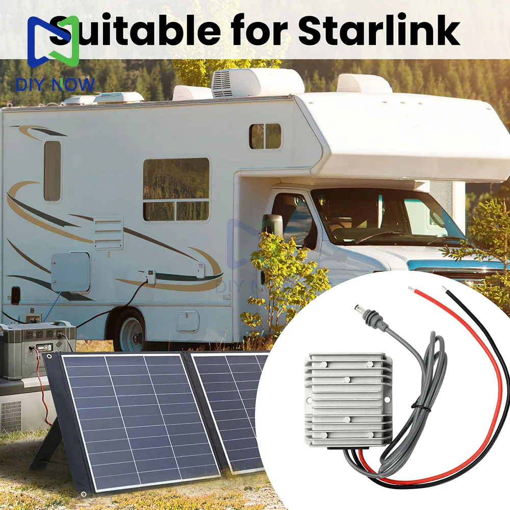 DC12/24V to DC 57V 4.5A Boost Converter Module IP67 Waterproof Suitable for Starlink Gen3 Routers Smart Robots In-Vehicle Device