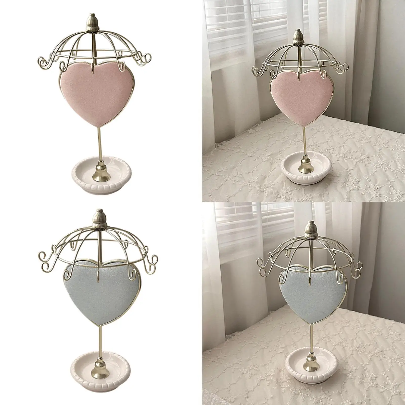 Necklace Holder Rotatable Present Ideas Jewelry Organizer Jewelry Stand for Bracelets Earrings Keychains Pendants Countertop