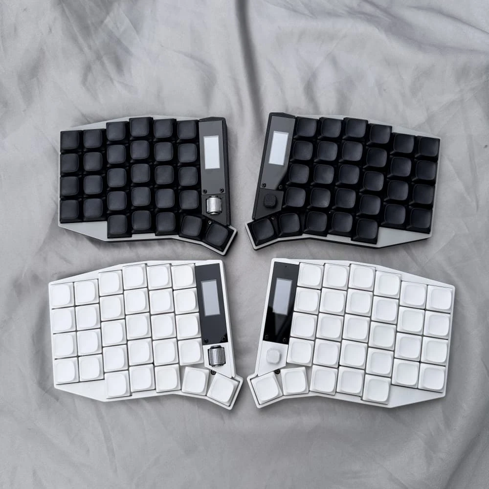 Sofle Low Profile Split Keyboard Kit Custom Roller Joystick 58Key Hotswap Choc Kaih Switch ZMK Bluetooth Wireless Split Keyboard