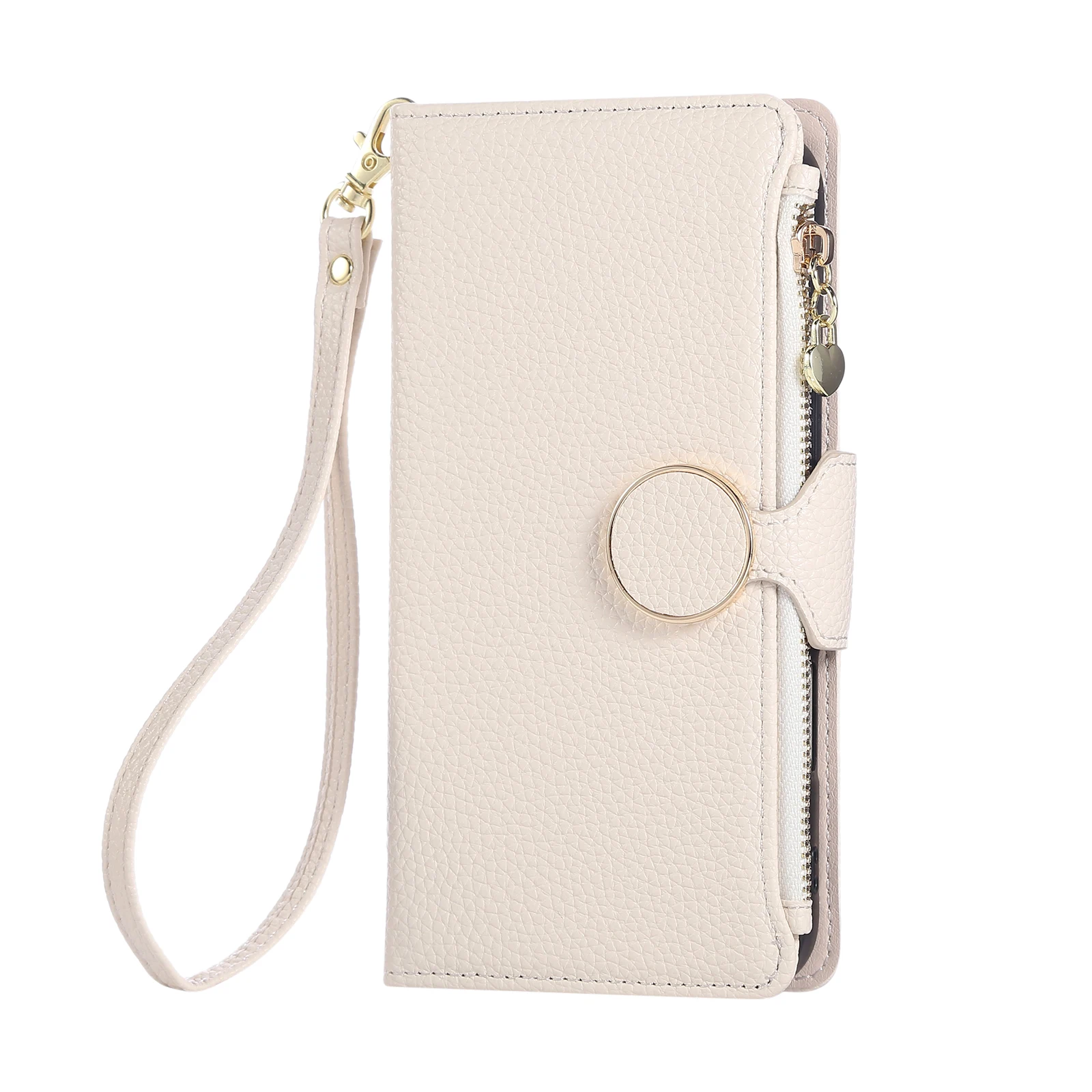 Crossbody Zipper Card Solt Wallet Leather Case For iPhone 17 Pro Max 16 15 14 13 12 11 Plus air 16E Long Lanyard Bag Book Cover view 3