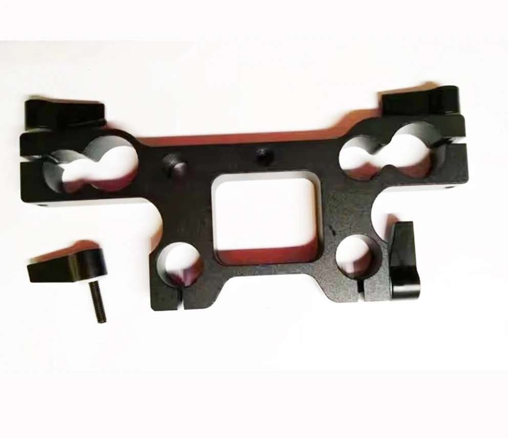 15mm 19mm Rod Adapter Clamp Rail Block fr Light Weight Studio Support Rail Rig, 15mm  to 19mm rod clamp adapter - view 2
