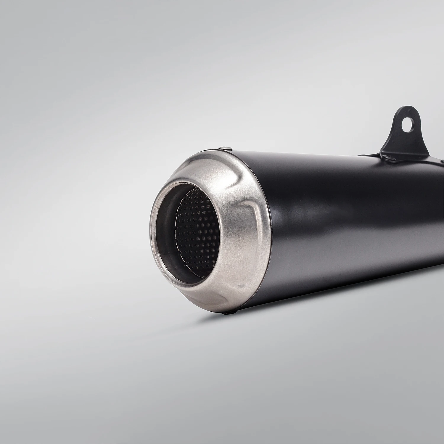 

lengthen black Universal Moto Exhaust Pipe tail end Modification Muffler Escape Slip-On Link Compatible Various Tailpipe adapter