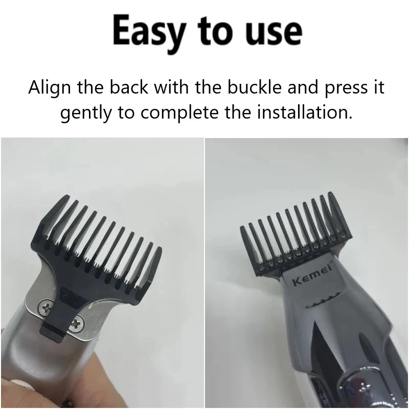 For Kemei Hair Trimmer Limit Comb Universal Black Guards Hairdresser Hair Cutting Guide for KM-5027 KM-1949 1 2 3 6 9 12mm