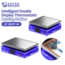 MECHANIC HT-30 HT-34 Smart Dual Display Constant Temperature Heating Table for Mobile Phone Repair Heated Screen Removal Tool