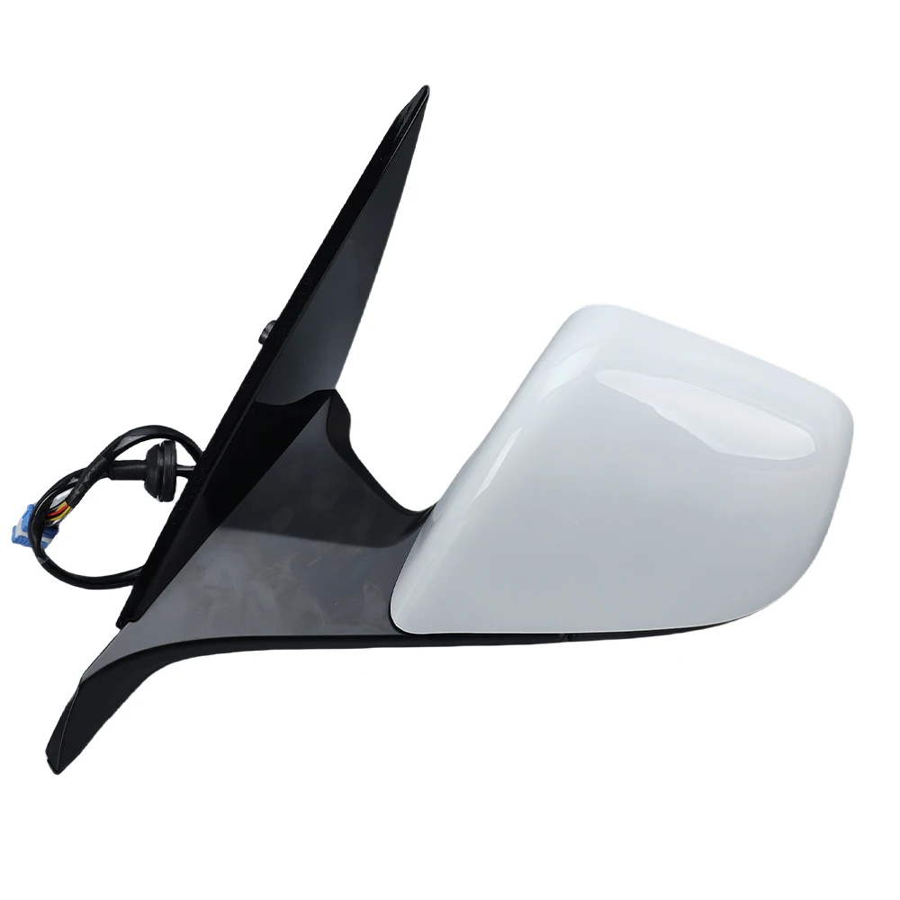 For Tesla Model Y 2020-2024 Door Side Mirror Assembly 13 Wires Black With Baffle No Label No Anti Glare Eyepiece Rearview Mirror