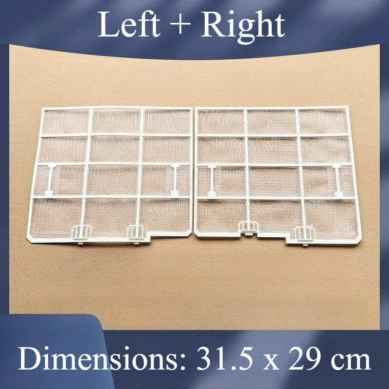 Air Conditioner filter sets (left+ right),size 31.5X29CM,for Kelon/Hisense/Whirlpool 1-1.5HP, Home Appliance Parts