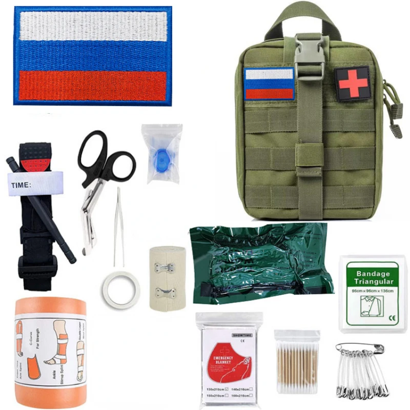 

Tactical first aid kit Tourism Equipment Survival Kit Molle Outdoor Medical Gear Emergency Israeli bandage For Camping Hiking