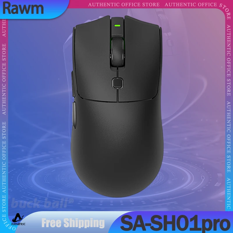 

Rawm Sa-Sh01 Pro Gamer Mouse 3Mode 2.4G Bluetooth Wireless Mouse Paw3950 Mouse Lightweight Mice For Computer Accessory Gifts