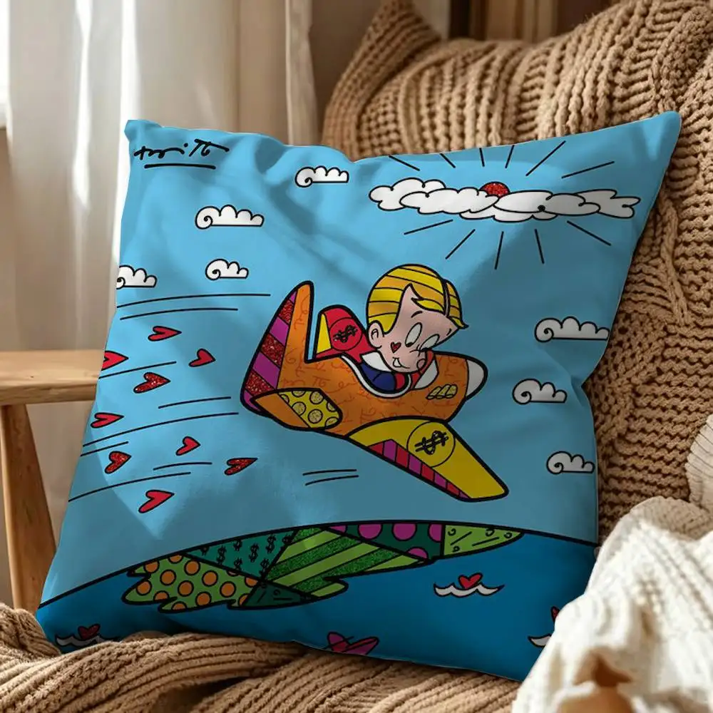 Money Boy Richies Richs Square Double-Sided Printed Pillow Case Sofa Cushion Cover Bedroom Bedside Decor