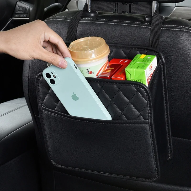 Car Backseat Storage Box Car Organizer Auto Waterproof Phone Pocket Pouch Car Back Seat Organizer Protector Hanging Storage Bag