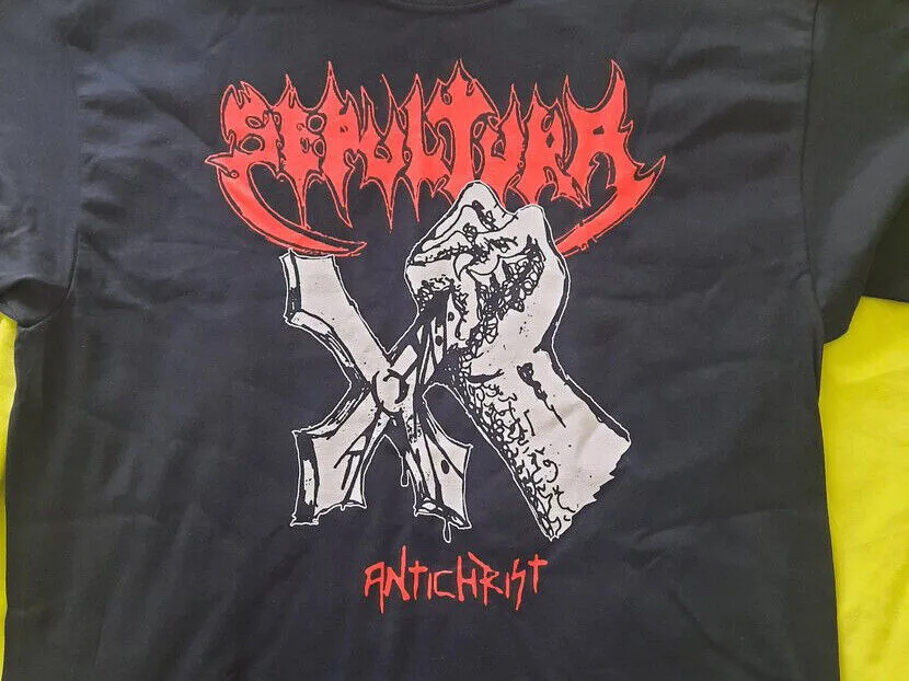 

Sepultura Band черная хлопковая футболка унисекс подарок для друзей