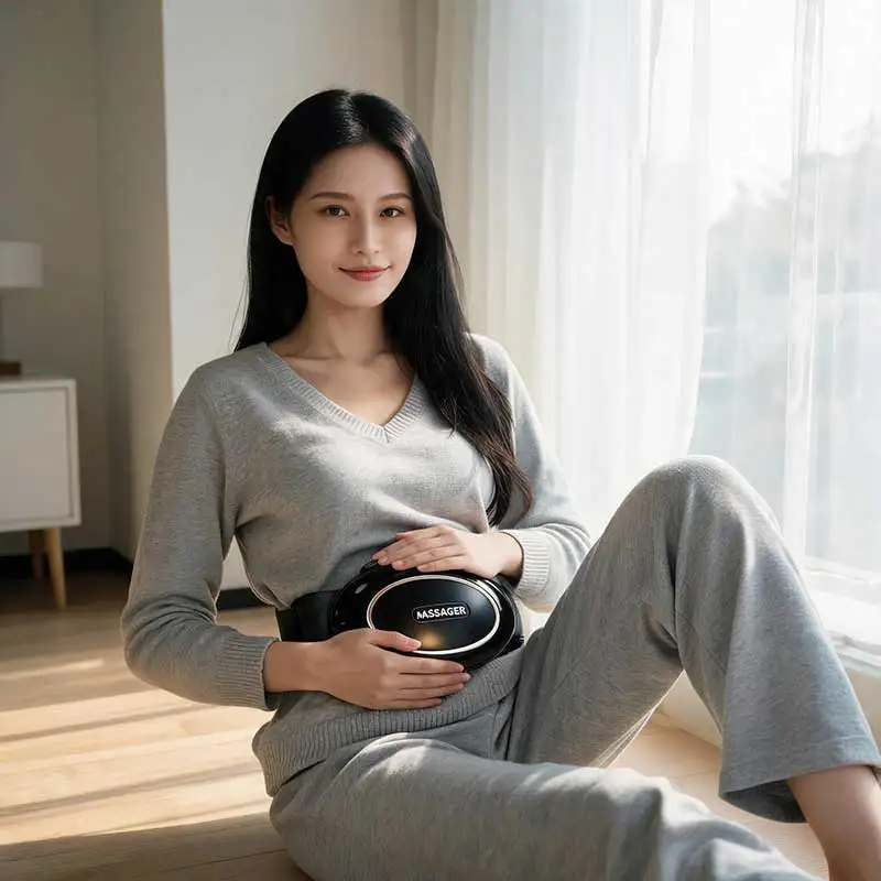

JianYouCare Abdominal massager RED LIGHT COMPRESS Bi-directionl Kneading Relaxation helps digustive absorption relieve fatigue