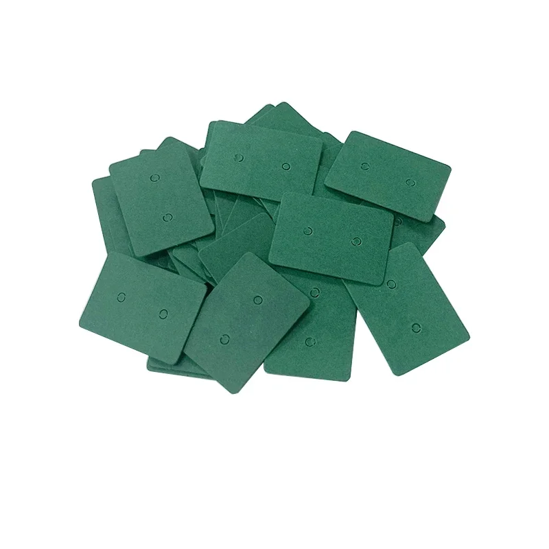 3.5*2.5 سنتيمتر 50/100 قطعة/الوحدة كرافت ورقة الأذن ترصيع علامة تعليق مجوهرات عرض بطاقة القرط كرافت ورقة علامة حلقة أذن ورقة علامة تعليق