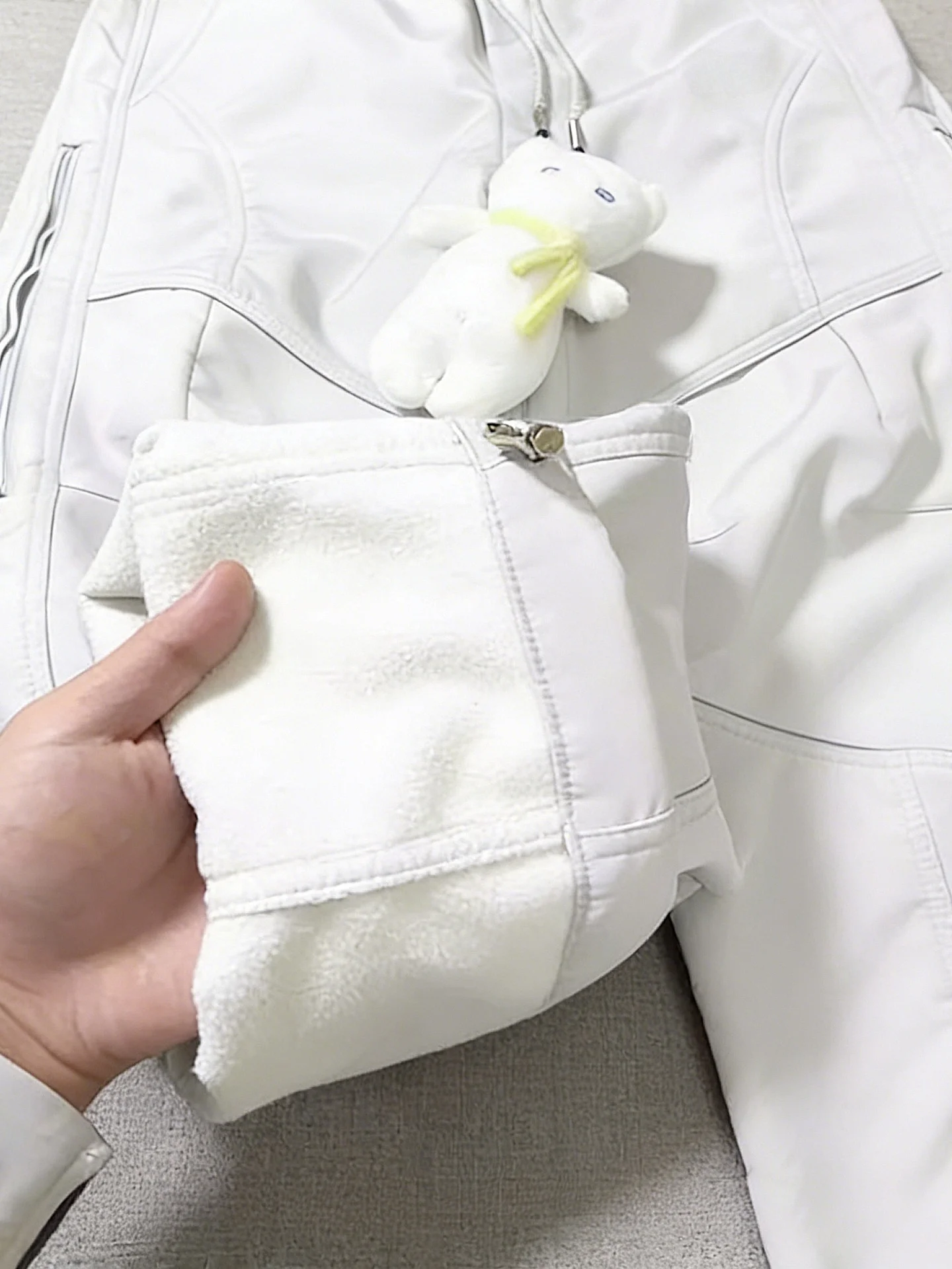 กางเกงสกี Thiened Fce สำหรับผู้ชายและผู้หญิง กางเกงปีนเขาสำหรับกิจกรรมกลางแจ้ง กางเกงกันหนาว กันน้ำ นุ่ม สบาย ทรงตรงลำลอง