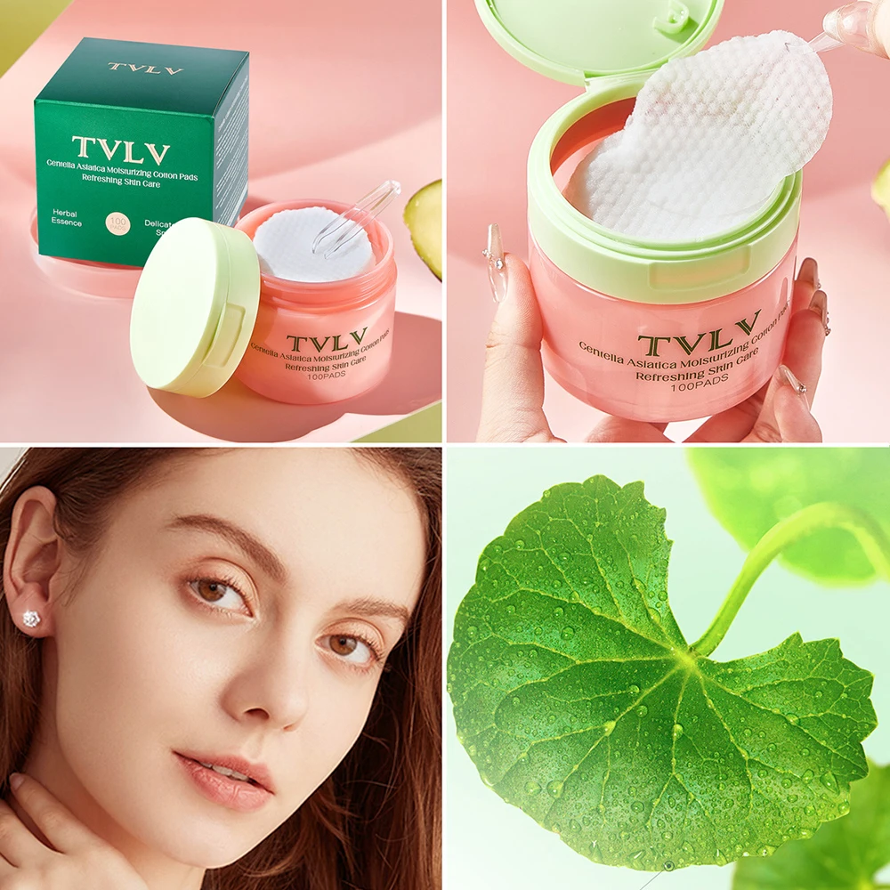 

Centella Asiatica Moisturizing Cotton Pad Deep Cleaning Brighten Wet Compress Essence Face Masks Improve dry centella skincare