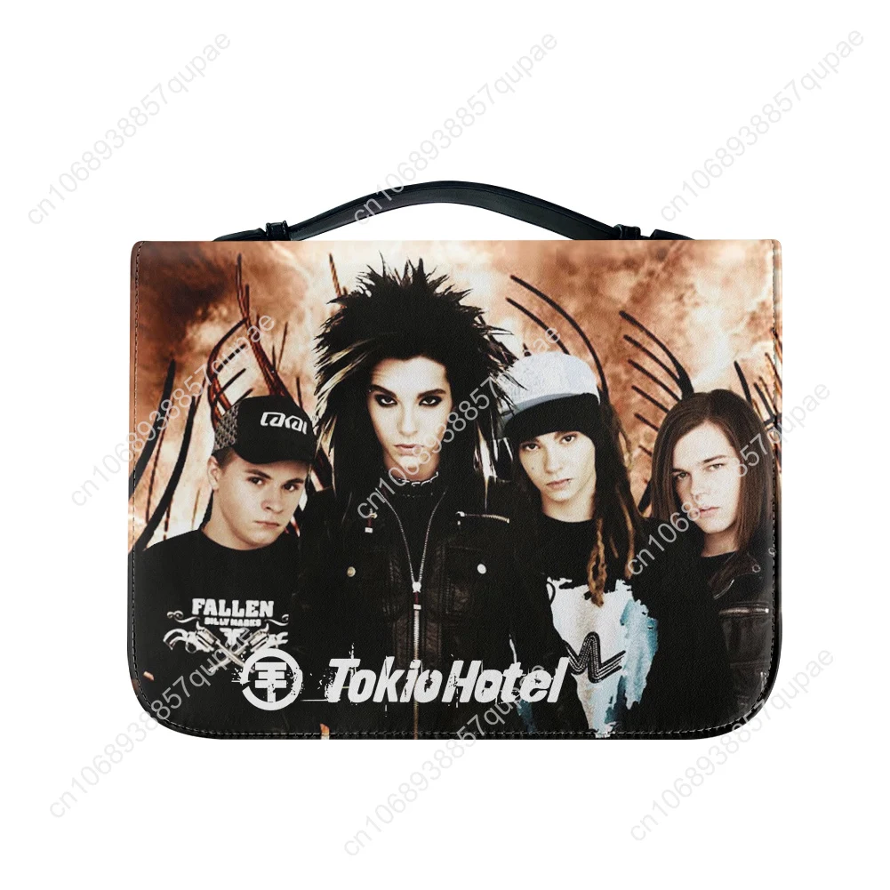 Tokio Hotel Rock Band Bible Bags Christian Gifts Personalized Cover Bible Pack Waterproof Leather Bag Pockets Package Case