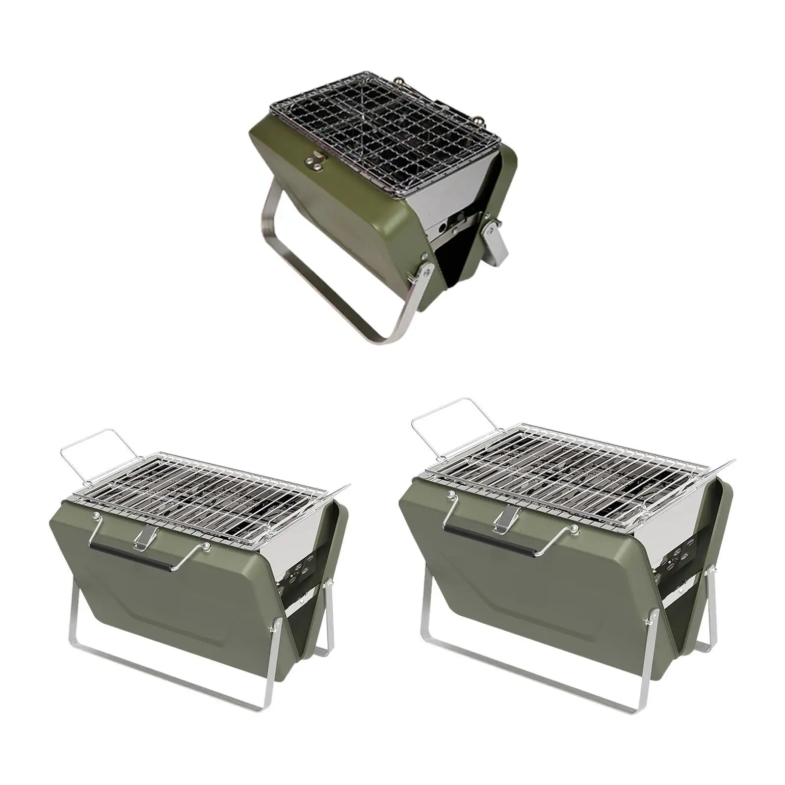 BBQ Grill Tailgating Portable Practical Sturdy Rust Proof Wire Meshes Cookout