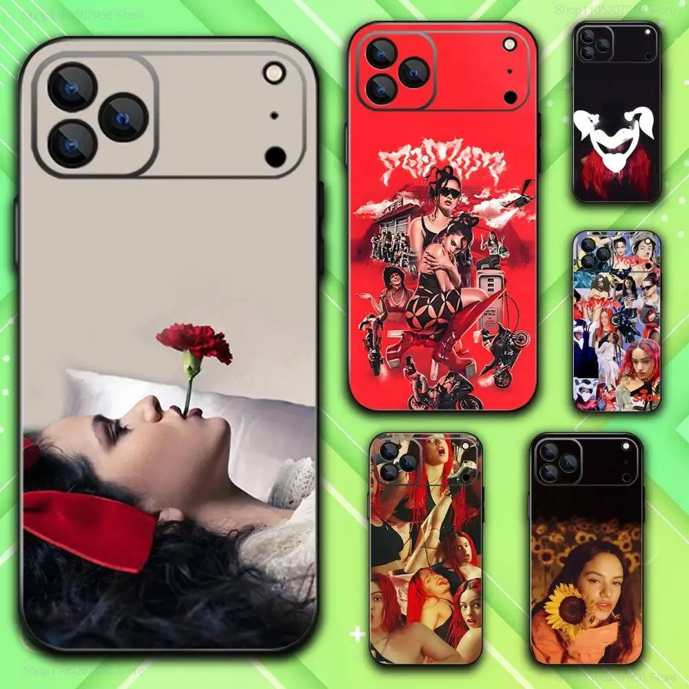 

R-Rosalias Singer Black Phone Case For iPhone 17,16,15,14,13,12,11,Plus,E,Air,Pro,Max,Mini Ultra-Thin