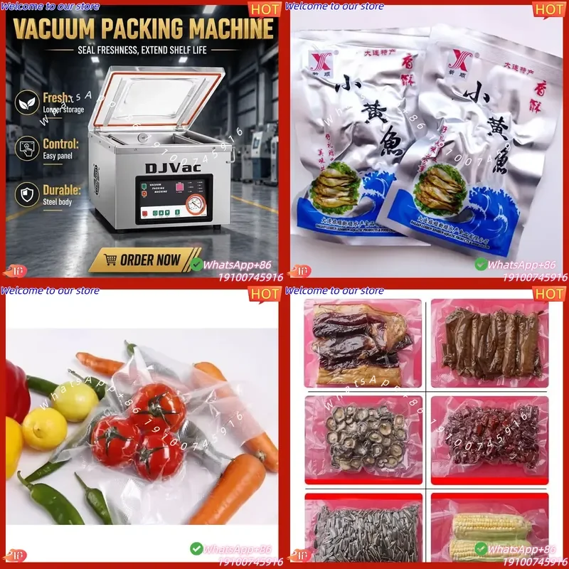 2026 New DZ-390T Table Vacuum Packaging Machine 110V/220V Compatible CE Certified 1 Year Warranty Plastic Bags