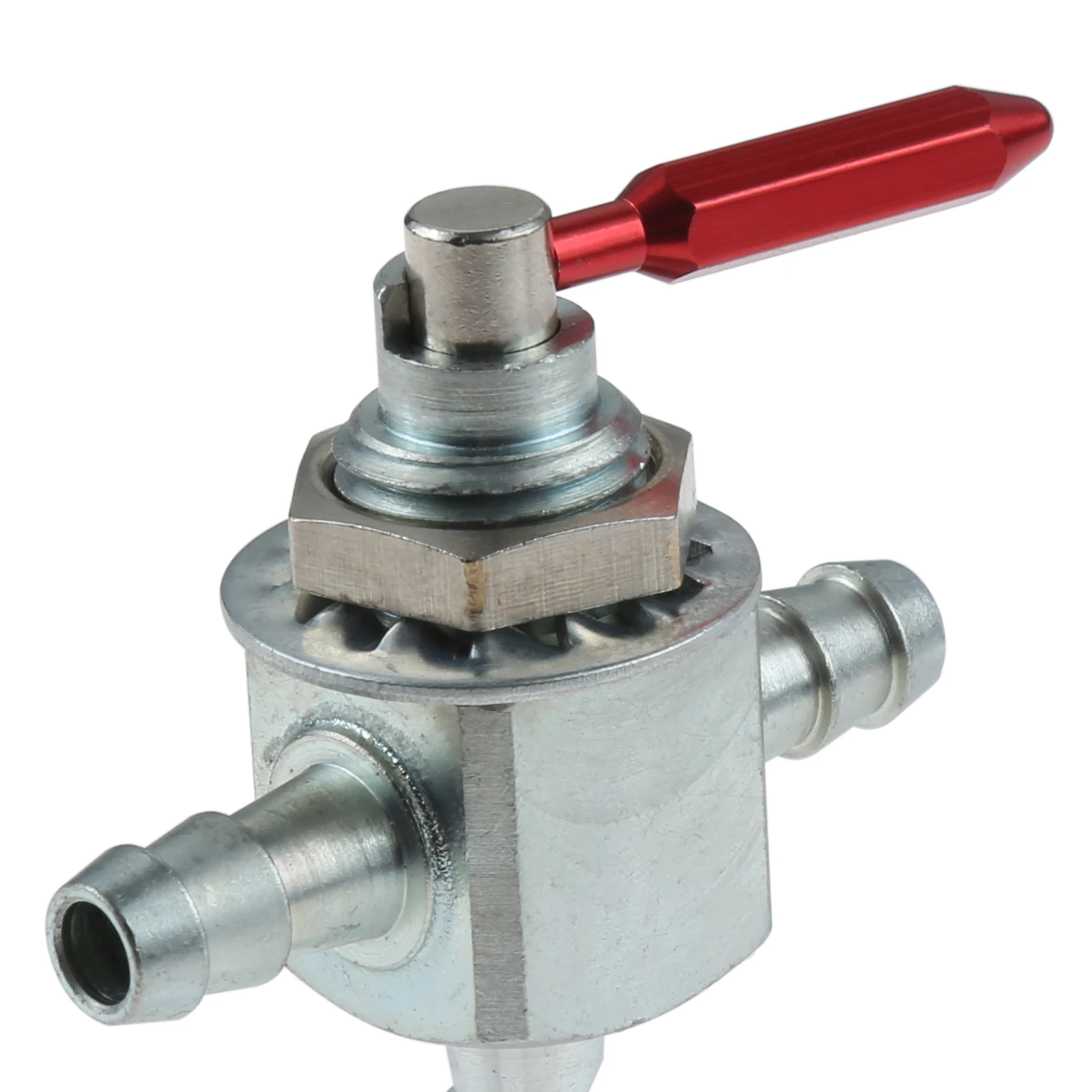 1Pc Two Way Gas Fuel Shut-Off Valve for Exmark 1-633347 Hustler 745059 Scag 482212 Red Garden Repairing Replacement Accessories