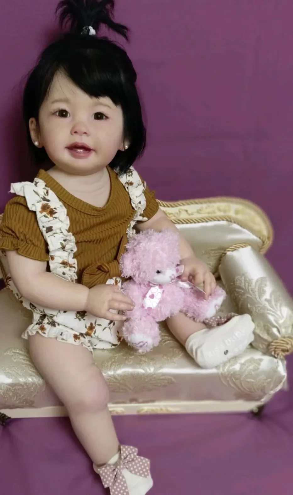 St.Store Anpassbare Versorgung 28 Zoll wiedergeborene Babypuppe Teegan mit handgewurzelten Haaren Alreafy Finsihed Puppe mit unterschiedlichem Kleid