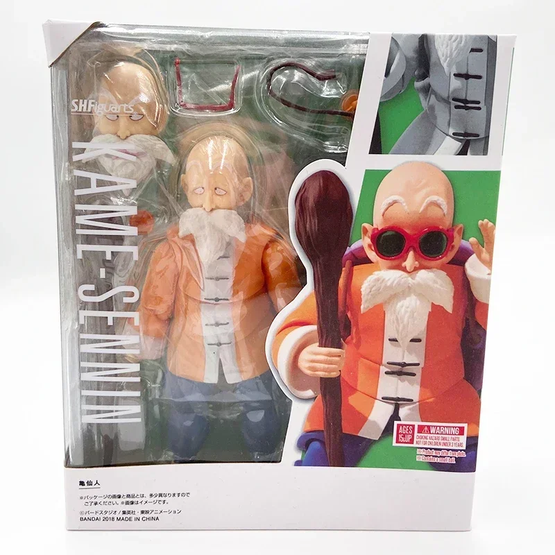 Original SHF Dragon Ball Kame Sennin Teacher Genuine Assembly Anime Action Figure Collectible Model Toys Hoilday Gifts In Stock