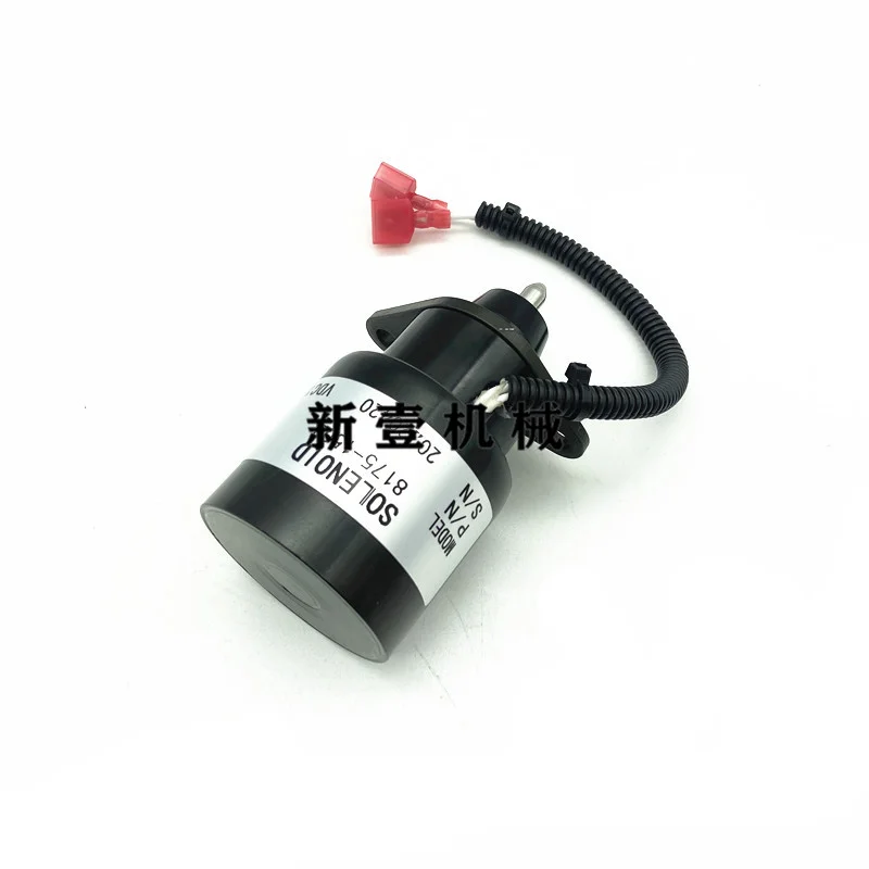 For Diesel Generator Flameout Solenoid Valve 8175-1508 Shutdown Flameout Switch Oil Cut-off Valve 12v Excavator Accessories