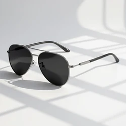Stylish Pilot Polarized Sunglasses Men Women Fashion Metal Aviator Sun Glasses Male Ultra Light Driving Shades