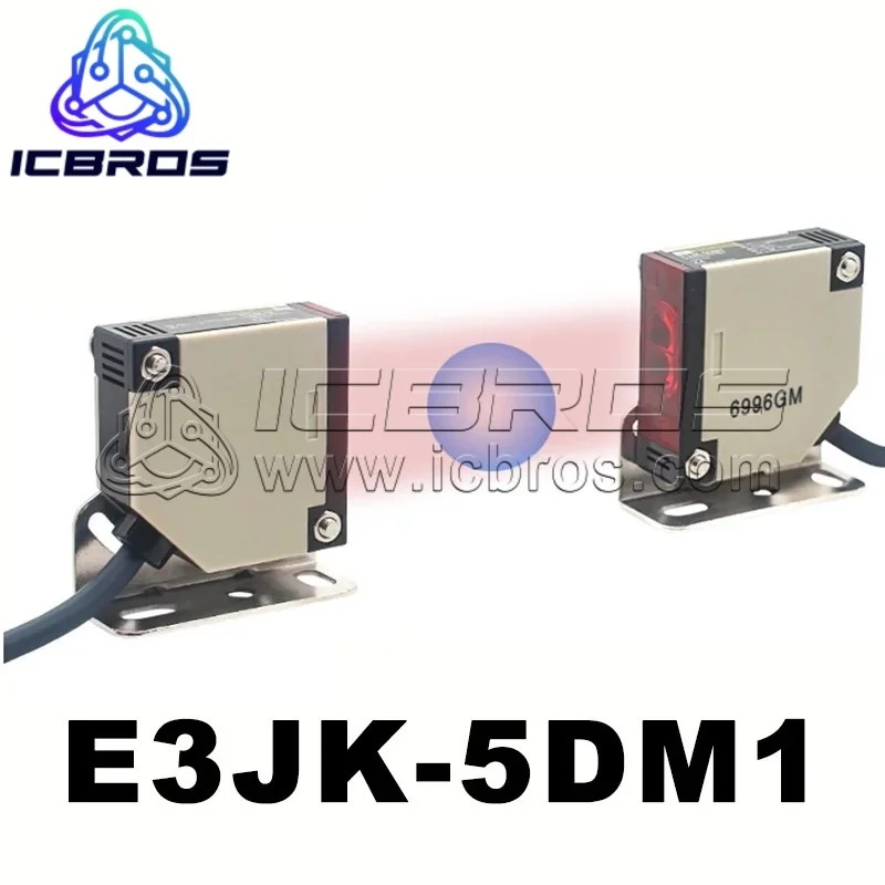 1pair E3JK Infrared Photoelectric Switch Sensor, TargeTing SenSor E3JK-5DM1 E3JK-5L Paired With 12V 24V