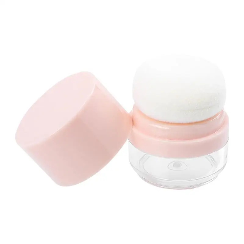 

New Portable Plastic Powder Box Sponge Puff Empty Loose Powder Container Sifter Loose Jar Travel Makeup Container