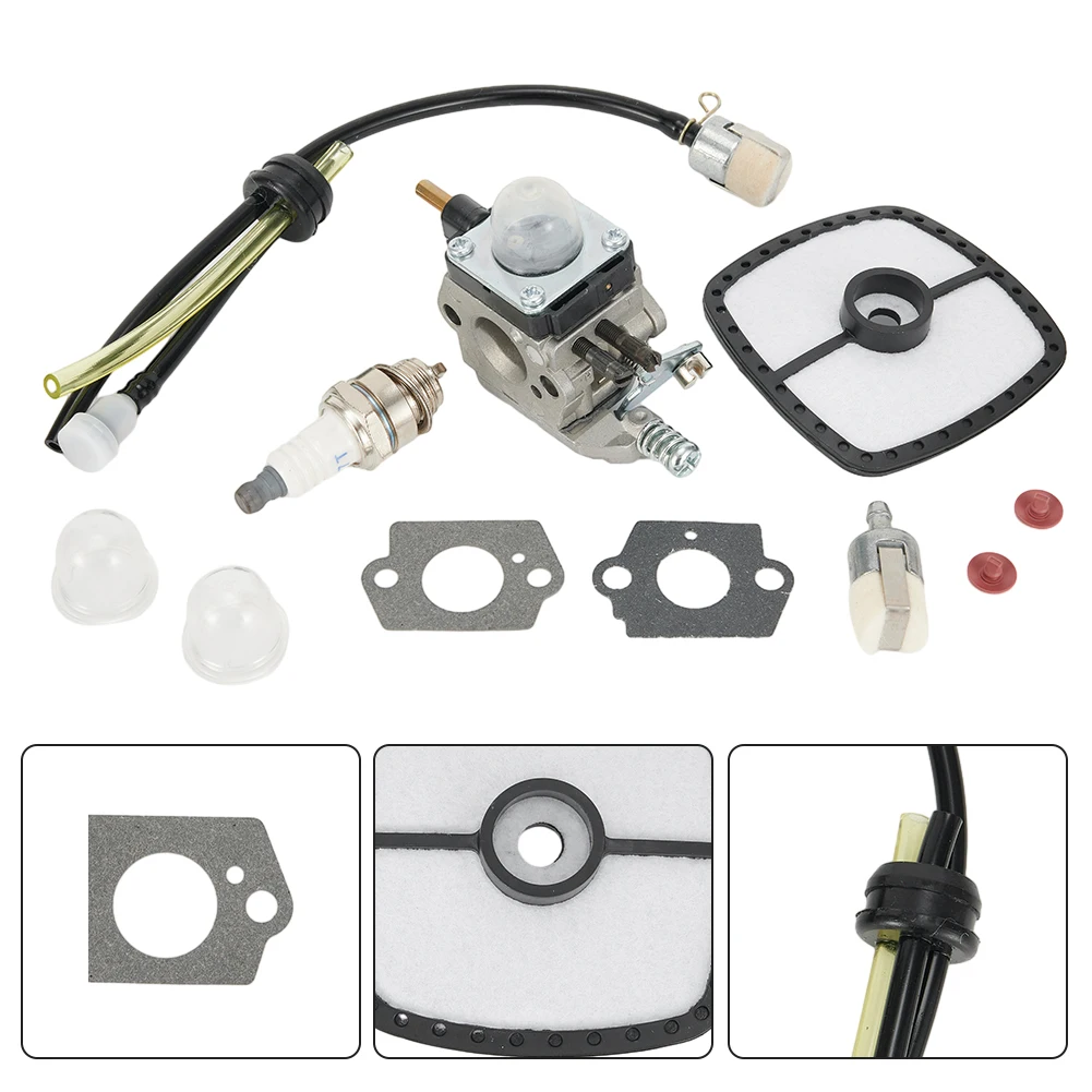 Kit de Reparación de Carburador para Echo TC-210 e TC-2100, Carburador HC-1500 para Cultivadora, Reemplazo Tipo ZAMA C1U-K54