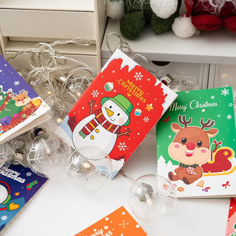 

21pcs Christmas Pocket Notepad Mini Kawaii Christmas Notebook Portable Planner Children'S Small Prize Booklet Back To School