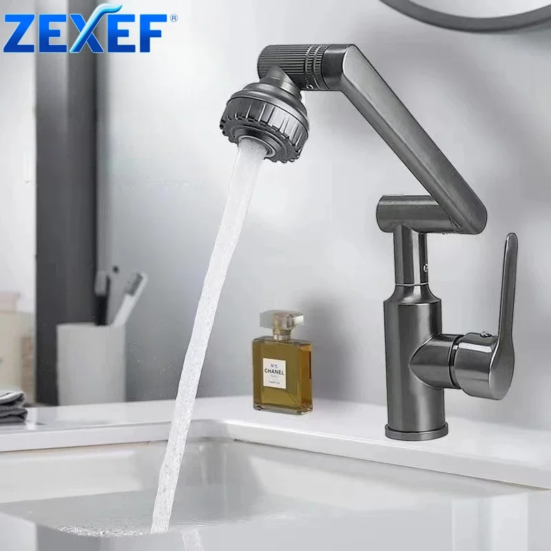 

ZEXEF Water Faucet Tap Multifunctional Swivel Extender Filter Robotic Extension Arm Fit Bidet Bubbler Sink Aquarium Articulated
